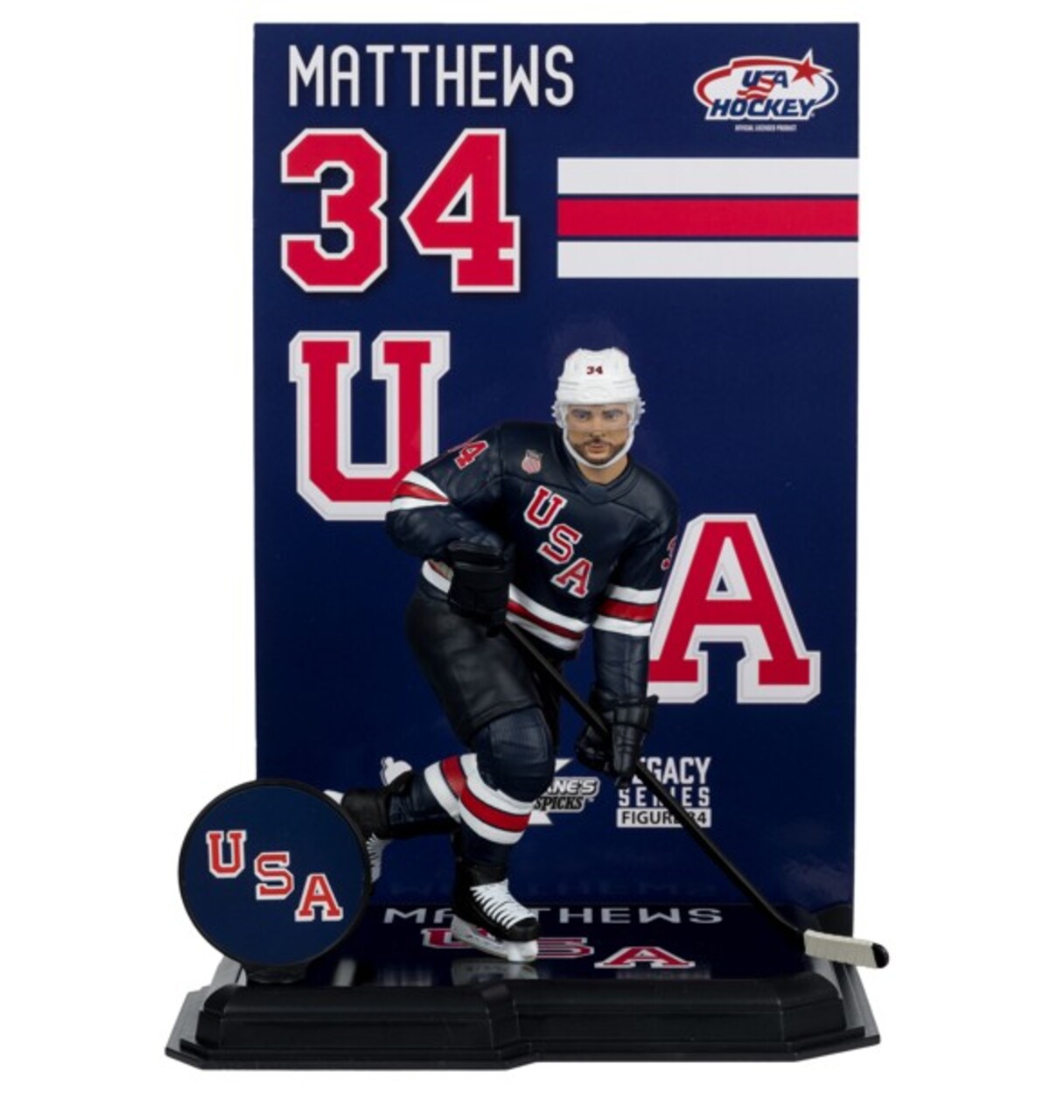 Auston Matthews USA Hockey Olympics 7" Posed Figure McFarlane's SportsPicks